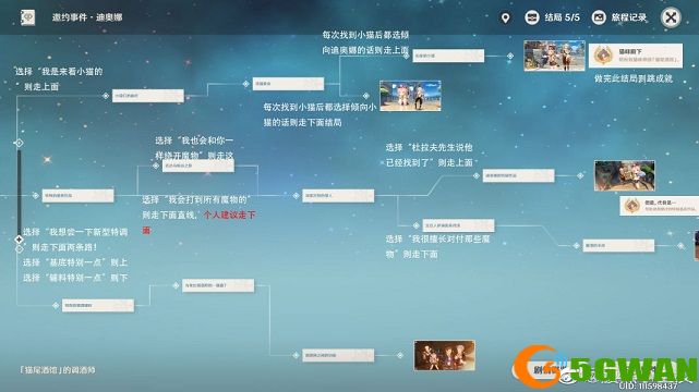 原神迪奥娜邀约事件全结局攻略大全 迪奥娜邀约事件流程图文一览图片1