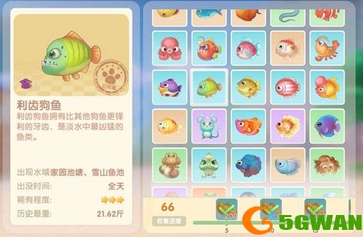 摩尔庄园手游利齿狗鱼在什么位置钓