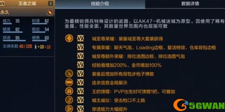 cf手游王者之城什么时候出？王者之城属性介绍图片3