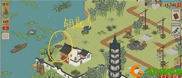 江南百景图钱塘春行宝箱在哪？杭州探险第四章钱塘春行宝箱钥匙位置一览图片4