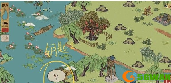 江南百景图钱塘春行宝箱在哪？杭州探险第四章钱塘春行宝箱钥匙位置一览图片3