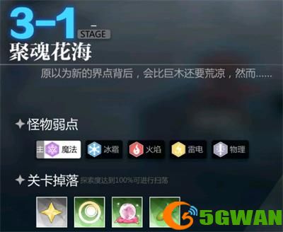 灵魂潮汐3-1聚魂花海怎么过？3-1聚魂花海100%探索度图文攻略图片1