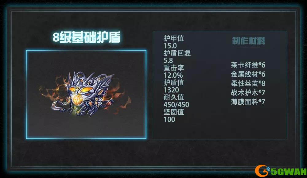 明日之后8级基础护盾强度怎么样