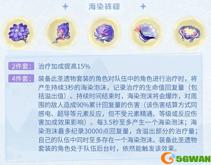 原神海染砗磲适合哪些角色