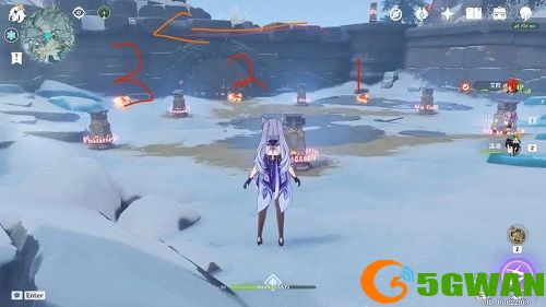 原神覆雪之国三个仙灵在哪？覆雪之国三个仙灵位置攻略[多图]图片3