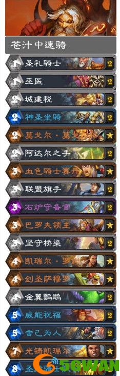 炉石传说奥特兰克的决裂最新卡组一览