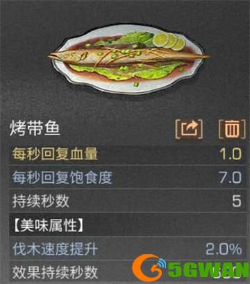 明日之后带鱼食谱配方介绍 烤带鱼怎么制作
