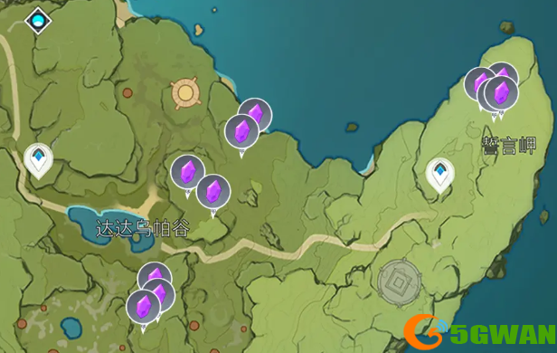 原神电气水晶分布图 电气水晶采集点一览