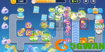 保卫萝卜4太空穿越第9关过关攻略图解