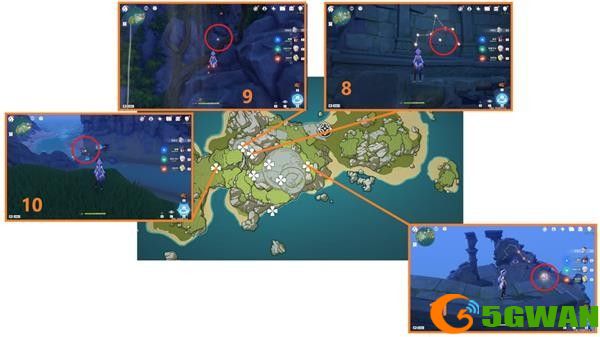 原神危危岛星光凝核任务收集攻略 危危岛星光凝核华丽宝箱位置大全[多图]图片8