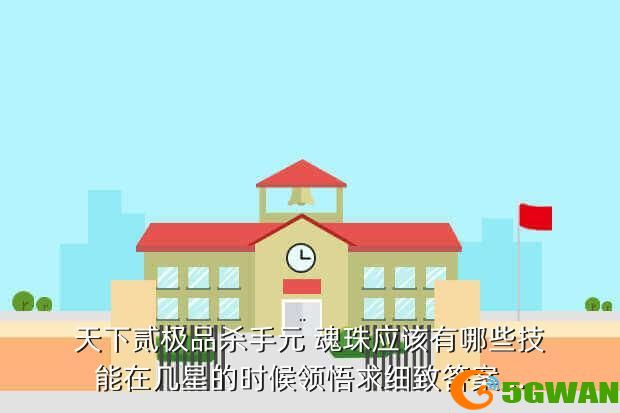 天下贰极品杀手元 魂珠应该有哪些技能在几星的时候领悟求细致答案...