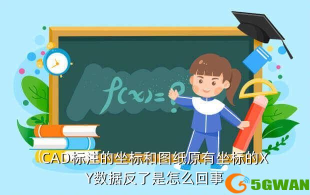 CAD标注的坐标和图纸原有坐标的XY数据反了是怎么回事