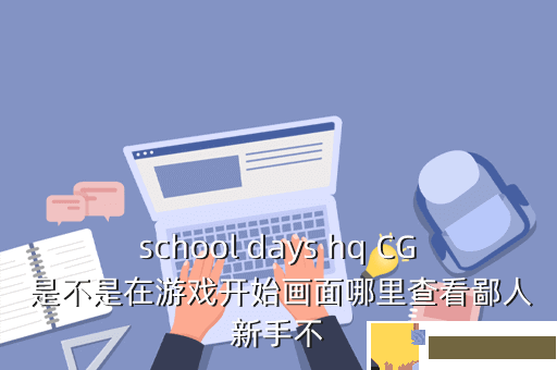 school days hq CG 是不是在游戏开始画面哪里查看鄙人新手不