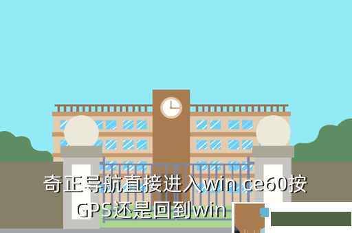 奇正导航直接进入win ce60按GPS还是回到win ce60