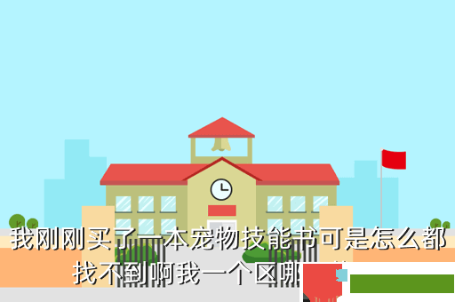 我刚刚买了一本宠物技能书可是怎么都找不到啊我一个区哪里找啊