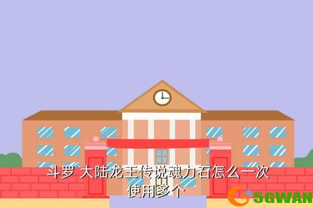  斗罗 大陆龙王传说魂力石怎么一次使用多个
