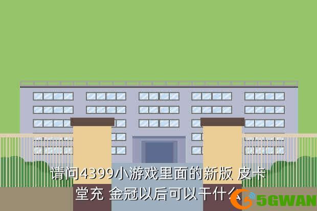 请问4399小游戏里面的新版 皮卡堂充 金冠以后可以干什么