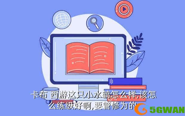  卡布 西游这只小水鹤怎么样,该怎么练级好啊,要管修为的
