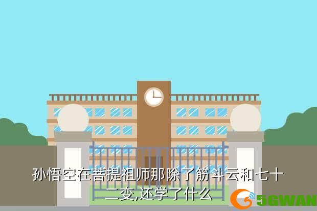 孙悟空在菩提祖师那除了筋斗云和七十二变,还学了什么