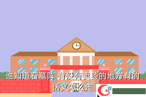 谁知道石墓阵 有没有卖药的地方有的话又怎么走