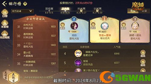 被美女包围了,魔域口袋版花魁总决赛战报