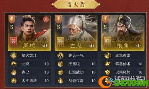 九牧之野雷火盾怎么配队1